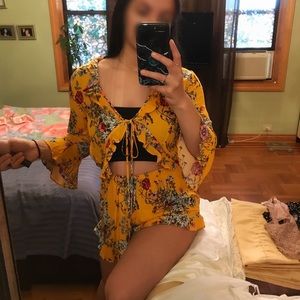 Floral summer romper